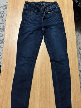 American Eagle Outfitters Dark Blue Skinny Jeans